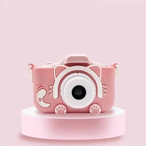 Cartoon children's camera with dual cameras for video recording, a toy camera - Picture 1 of 8