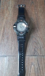 Casio ProTrek  PRG270-1CR  Solar Triple Sensor Watch -Black/Grey, Needs New Band - Picture 1 of 7