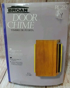 Campanello campanello porta Broan modello RC212N vero legno metà secolo moderno NUOVO piccoli danni - Foto 1 di 4