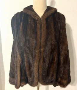 Scialle cappotto pelliccia vintage taglia in foto braccio avvolgente con H Miller & Co - Foto 1 di 17