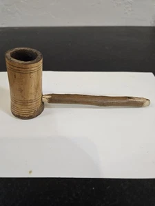 Vintage Homemade Wooden Pipe - Picture 1 of 8