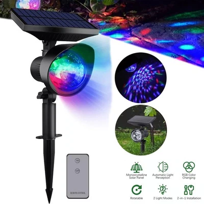 Laser Lights Christmas Outdoor Waterproof Solar Power Star Light Projector Xmas - Image 1 of 4
