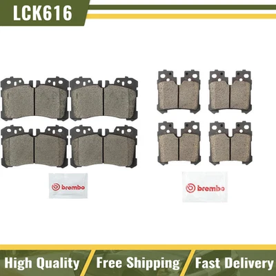 Комплект керамических передних и задних тормозных колодок Brembo для Lexus LS460 2007-2017 годов выпуска - Изображение 1 из 4