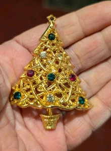 Craft Colorful Christmas tree brooch Gem-craft  - Picture 1 of 4