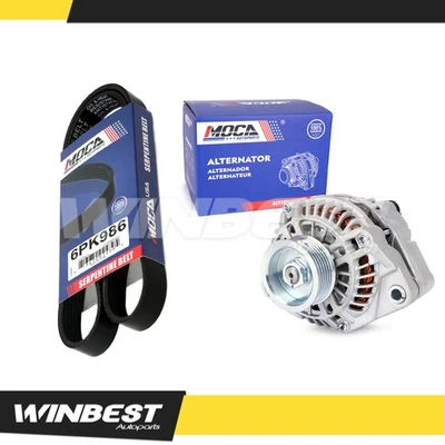 Correa serpentina alternador 6 ranuras nueva para Honda Civic 2001-2005 1,7 L Foto 1 de 4