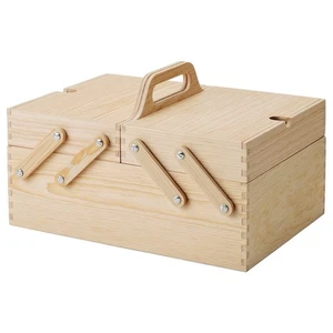 IKEA KLAMMEMACKA Holz Schreibtisch Organizer Nähkasten Kiefer - Neu ohne Etikett - Bild 1 von 10