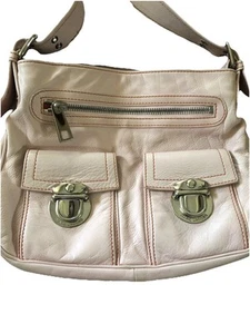 Marc Jacobs Puderrosa Stella Hobo Leder Schulter Handtasche Silber Hardware Y2K - Bild 1 von 15