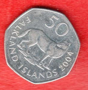 FALKLAND 50 CENTS 2004 - Picture 1 of 2