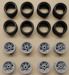 x16 NUEVO Lego PCS Technic NXT Ruedas NEUMÁTICOS LLANTAS 37 x 22 Gris azulado claro - Imagen 1 de 1