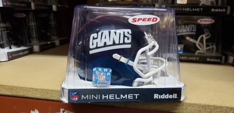 NEW YORK GIANTS SPEED THROWBACK MINI HELMET RIDDELL NEW IN BOX Cover
