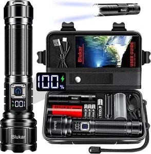 Blukar Torch Rechargeable, 500000 Lumens Torches LED Super Bright Flashlight, 5 - Picture 1 of 1