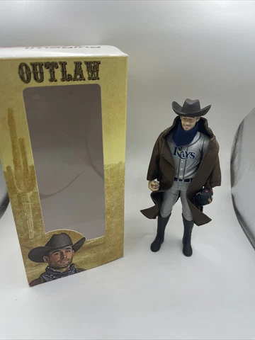 Tampa Bay Rays Kevin Kiermaier Outlaw Action Figure SGA NEW Box NIB Gold Glove Cover
