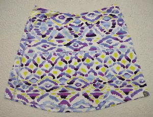 Title Nine purple blue white Dream splotch print athletic skort womens Medium - Picture 1 of 6