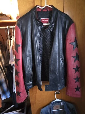 Chaqueta de cuero vintage Tommy Hilfiger etiqueta roja  Foto 1 de 4