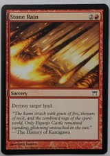 MAGIC THE GATHERING MTG 2004 CHAMPIONS OF KAMIGAWA RED STONE RAIN SORCERY CARD