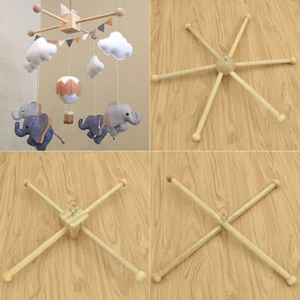 Baby Kids Wind Chime Bracket Cribs Hanger Wooden Frames Mobile Handmade Newborn - Picture 1 of 13