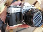 Canon AE-1 35mm SLR Film Camera /w 3 Lens, Flash, Bag, Filters #2