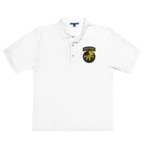 17th Airborne Division Premium Polo Shirt - Picture 1 of 3