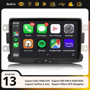 8-Core 64GB Android 13 Autoradio Navi Renault Dacia Duster Logan Sandero Dokker - Bild 1 von 17