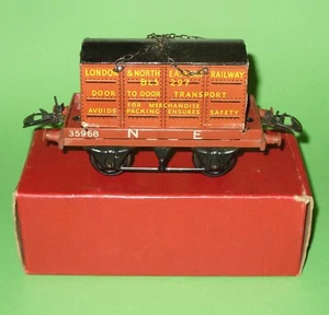 Hornby Spur O / NE Flachwagen mit LNER Container / verpackt - Bild 1 von 9