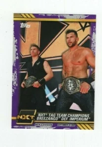 2021 TOPPS WWE NXT WRESTLING - PURPLE BREEZANGO TAG TEAM CHAMPS #67 - Picture 1 of 4