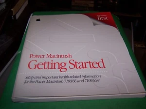 Manual Power Macintosh Getting Starting 7100/66 y 7100/66AV 165 páginas - Imagen 1 de 3