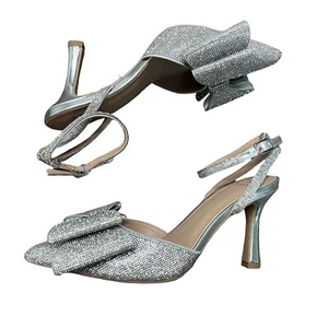A NEW DAY Julia Strass Schleife Heels Silber - Bild 1 von 5