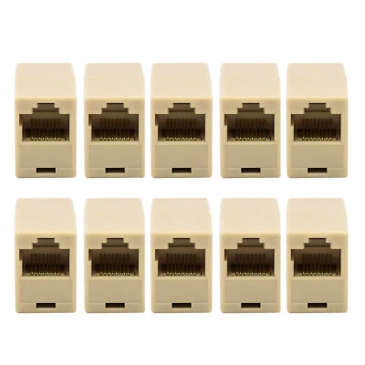 RJ45 Female-Female Network Ethernet LAN Connector Adapter Coupler Extender D - Image 1 of 4