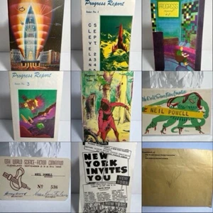 13th WORLD SCIENCE FICTION CONVENTION Cleveland Program, Progress Report, Badge - Picture 1 of 24