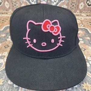 Hello Kitty x New Era 59Fifty 7 1/8 56.8cm Fitted Flat Pink Black Rare Hat Cap - Picture 1 of 16