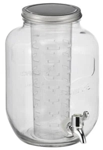 Getränkespender Glas Zapfhahn 4L Dispenser Wasserspender Limo - Bild 1 von 6