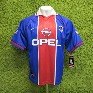 1996-1997 PARIS SAINT GERMAIN PSG HOME FOOTBALL SHIRT XL 9.5/10 BRAND NEW NIKE - Picture 1 of 15