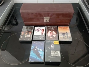 Vintage 1970s Tape Cassette Storage Case With 6 Vintage Audio Cassettes - Picture 1 of 10