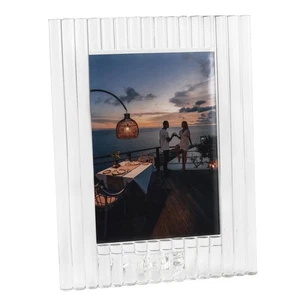 Crystal Picture Frame 5x7Inch, Clear Wedding Frame Tabletop Display for Anniv... - Picture 1 of 7