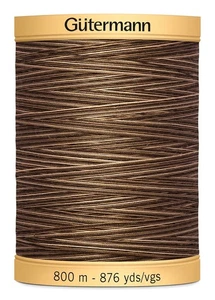 Gutermann Natural Cotton Thread Variegated 876yd-Brown Sugar & Cinnamon - Bild 1 von 1