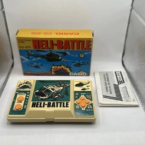 Heli-Battle Casio CG-370 • Electronic LCD Handheld Game (1987) Complete Boxed - Bild 1 von 22