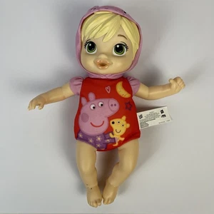 Baby Alive Goodnight Peppa Doll Peppa Pig Toy Blonde Hair Soft Body Hood Hasbro - Picture 1 of 7