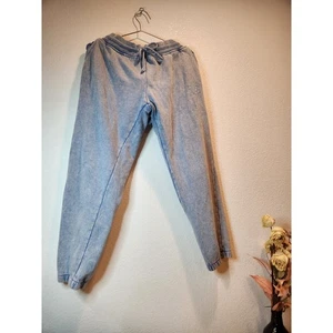 Felpa True Religion Joggers XL blu pile uomo logo coulisse lounge - Foto 1 di 7