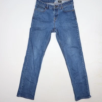 Volcom Men Jeans 30x32 Blue Denim Solver Modern Straight Skater  Skateboard Y2K - Image 1 of 4