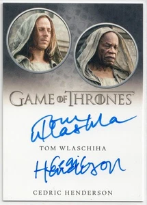 Juego de Tronos Serie Completa - Tom Wlaschiha/Cedric Henderson - Dual Auto v1 - Imagen 1 de 2
