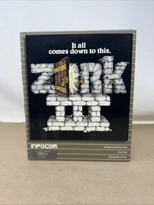 Lot de 3 jeux Infocom Zork I ~ Zork II ~ Zork III AMIGA 1984 tous complets non testés - Photo 1/5