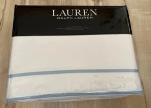 Ralph Lauren - Spencer Bordüre - KING 100 % Baumwolle Bettbezug WEICH TÜRKIS UVP $ 385 - Bild 1 von 3