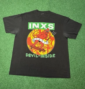 1988 80s INXS Devil Inside T-Shirt Rare Band Tee Tour Diablo New Wave The Cure - Bild 1 von 7