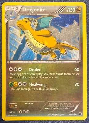 Dragonite 83/116 - Plasma Freeze (2013) Alternate Art Cosmos Holo Blister - LP - Image 1 of 4