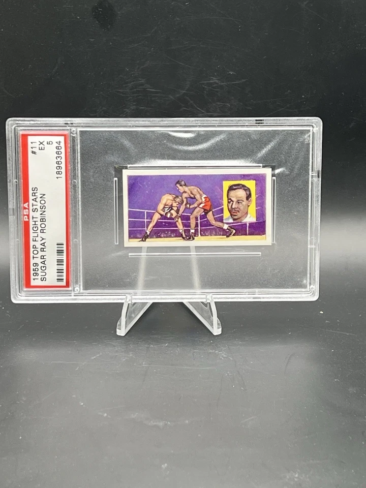 1959 Top Flight Stars Set-Break # 11 Sugar Ray Robinson PSA 5 - Image 1 of 2