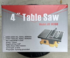 4" Mini Electric Table Saw Craft Power Tool Hobby DIY Metal Wood Cutting Machine - Picture 1 of 4