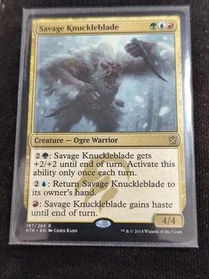 MTG - Savage Knuckle blade - Khans of Tarkir - 197/269 - Rare - Image 1 of 2