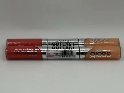 Covergirl * LOTE de DOS * Brillo de labios Outlast All Day color #160 melocotón profundo Foto 1 de 3