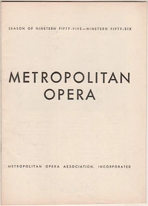 Metropolitan Opera Playbill "Les Contes D'Hoffmann" 1956 (Tales of Hoffmann) - Picture 1 of 1