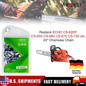 Reemplazar 24" ECHO CS-620P CS-650 CS-660 CS-750 etc. Cadena de motosierra 3/8,050" 84DL - Imagen 1 de 8